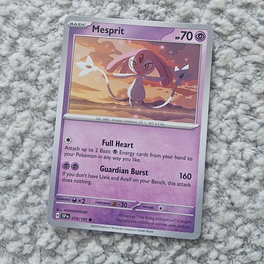 POKEMON TCG Card Mesprit Surging Sparks 079/191